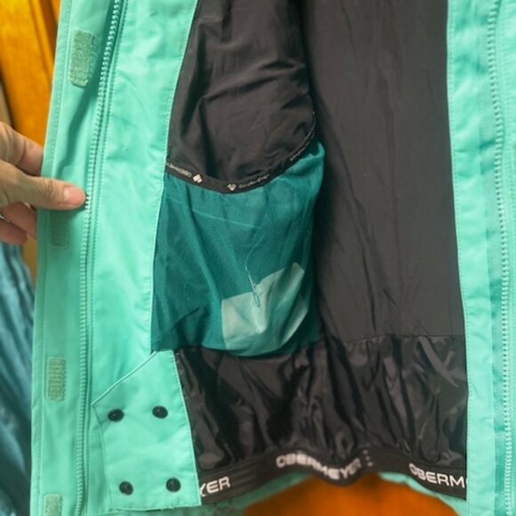 Obermeyer aqua/turquoise ski jacket, new without tags - Picture 3 of 8